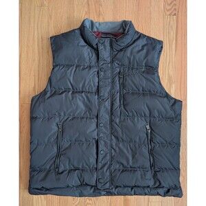 Orvis Vest Men’s XL Grey Quilted Puffer Vest Full Zip Sleeveless Duck Down
